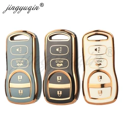 jingyuqin TPU Car Key Cover Case for Nissan Tiida Sentra X-trail T30 Altima Frontier Armada Maxima Infiniti QX56 JA60 FX35 FX 35