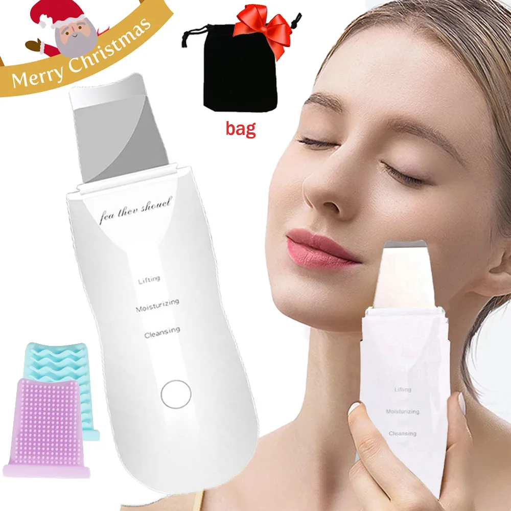 Depurador eléctrico de piel para limpieza Facial profunda, pala exfoliante, limpiador de poros faciales, eliminación de espinillas, dispositivo de elevación, herramienta de belleza