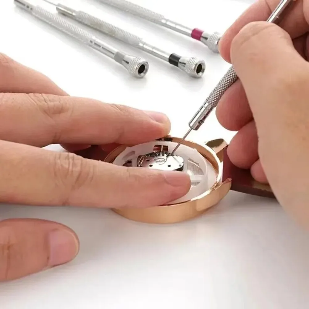 1/13pcs Precision Screwdriver 0.6-2.0mm Flat and Cross Screwdriver Set 13 Specifications High Hardness Steel Watch Repair Tool