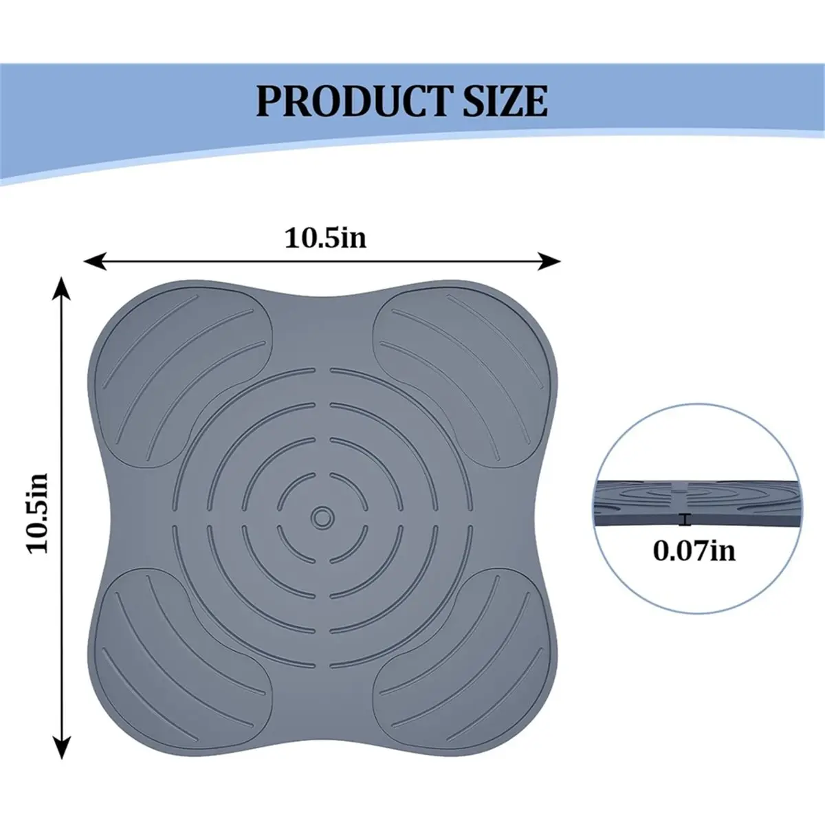 (A14E) Air Fryer Trivets Heat-Resistant Silicone for Ninja Crispi Pads for Countertop Protection,for Microwave,Coffee Maker