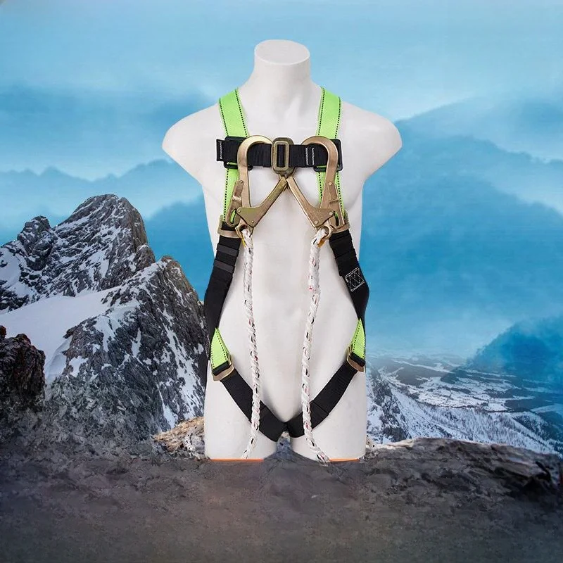 

Green Full Body Safety Belt for Climbing Rock Climbing Outdoor Rescue Prevent Falling Safety Belt Mountain Nai Er