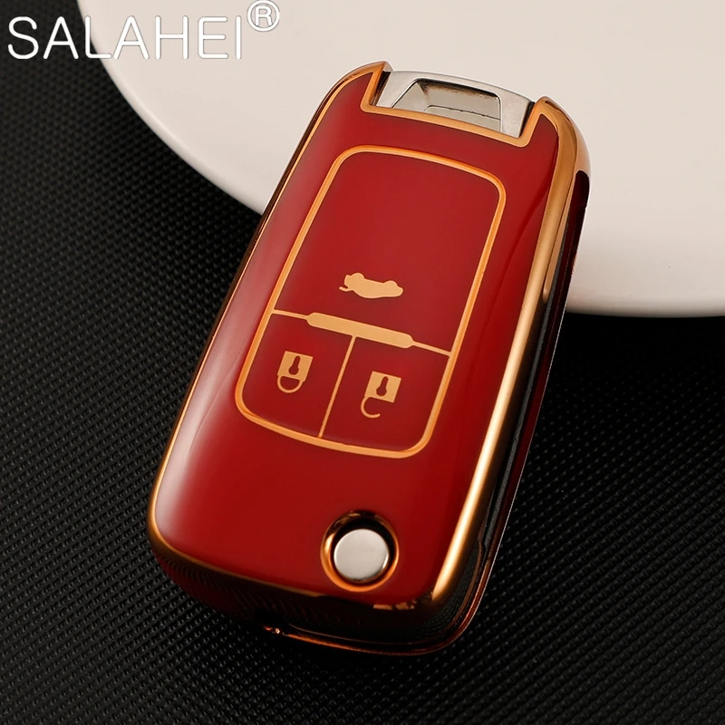 TPU Car Key Case Cover Shell Fob For Chevrolet Cruze Aveo Trax Sail Malibu For Opel Vauxhall Astra Corsa Meriva Insignia Zafira
