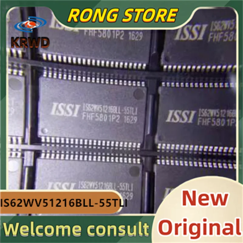 5pcs IS62WV51216BLL-55TLI TSOP44  New and Original