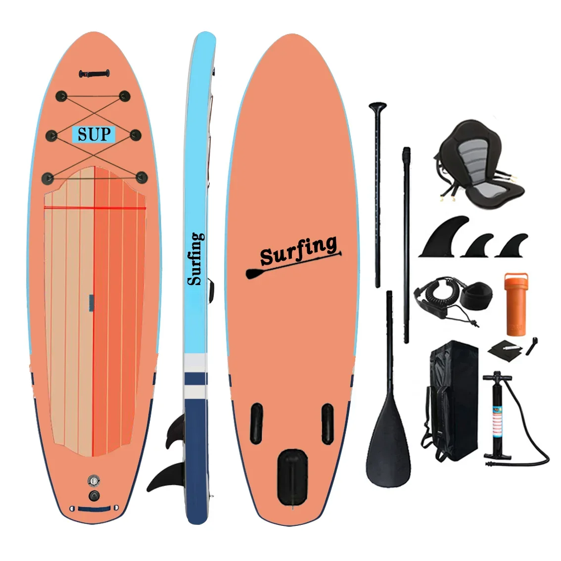 Factory Drop stitch material sup china factory pvc wooden custom surf paddleboard stand-up paddle board surfboard isup supboard