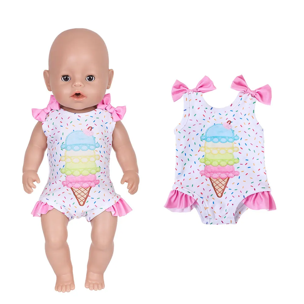 2026 Neue Sommer-Bikini-Puppenkleidung für 43cm Babypuppen 17 Zoll Reborn-Babypuppenkleidung – Detail 7