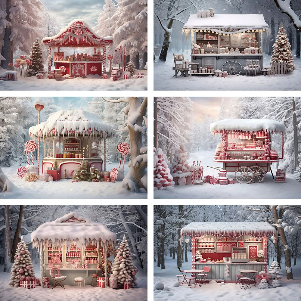 Mehofond-Red Candy Background Photography Stand para crianças, Portrait Studio Photo Prop, festa de aniversário, Natal, inverno, menina, ao ar livre