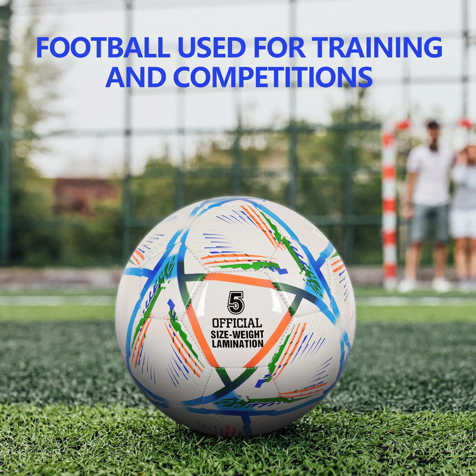 كرة قدم قياسية للشباب البالغين، كرات قدم احترافية للتدريب في الأماكن المغلقة والخارجية عالية الجودة من مادة البولي يوريثان مقاس 5