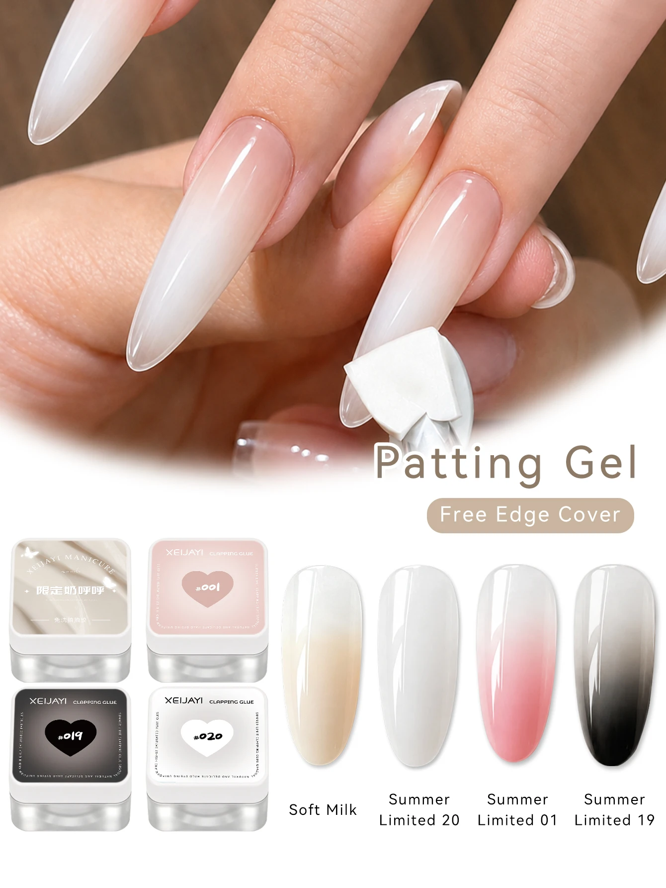 4 Stück Malgel, UV-/LED-kompatibles Gel zum Ablösen, für Nageldesign, geeignet für den professionellen Einsatz im Salon und für die Anwendung zu Hause.