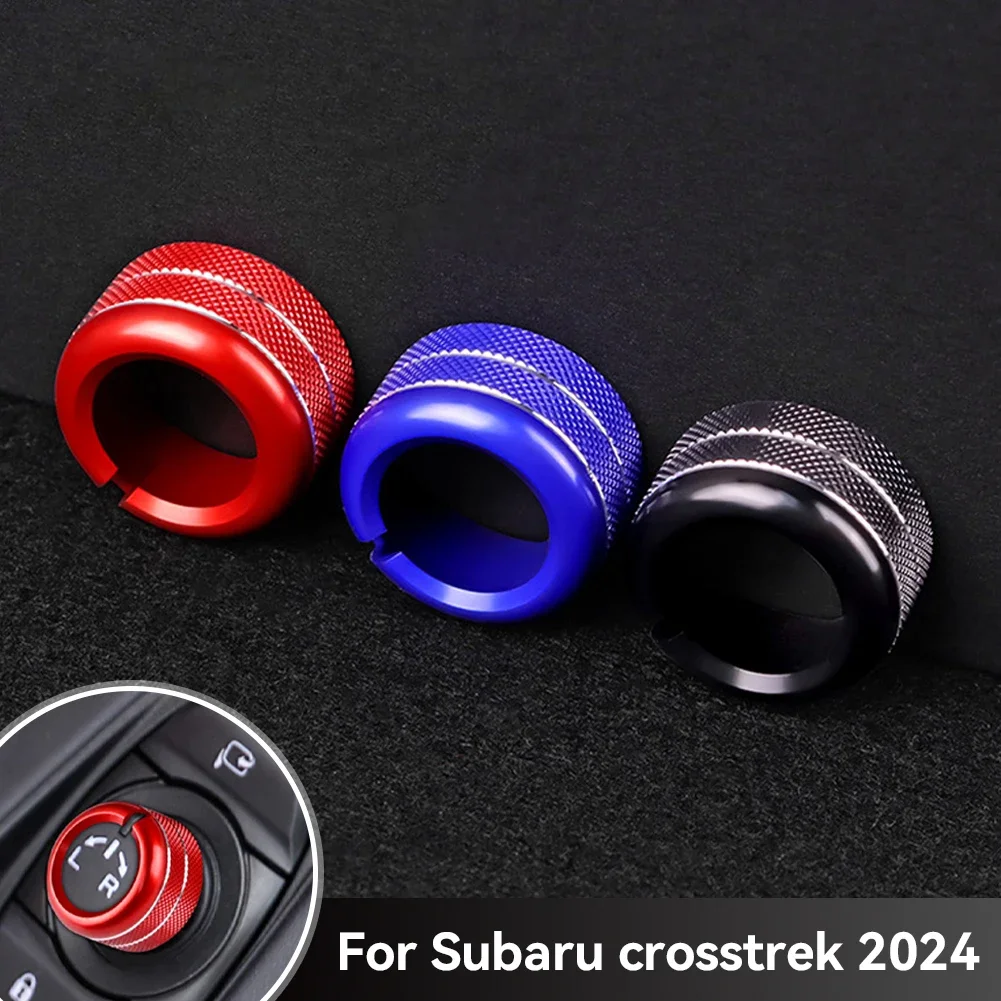 New Car Rear Mirror Control Knob Ring Trim Sound Audio Volume Knob Button Interior Ring Decoration For Subaru Crosstrek 2024