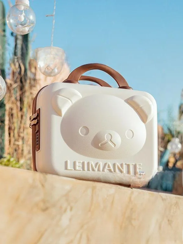 

Children's Bear eup Box Lage Storage Organizer 4 Inch Cartoon Handheld Suitcase Wedding Favor Casual Travel