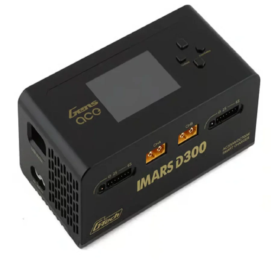 

Gens Ace Imars D300 G-Tech Smart Dual AC/DC Charger (6S/16A) (Black) (AC-300W) (DC-350W x2)