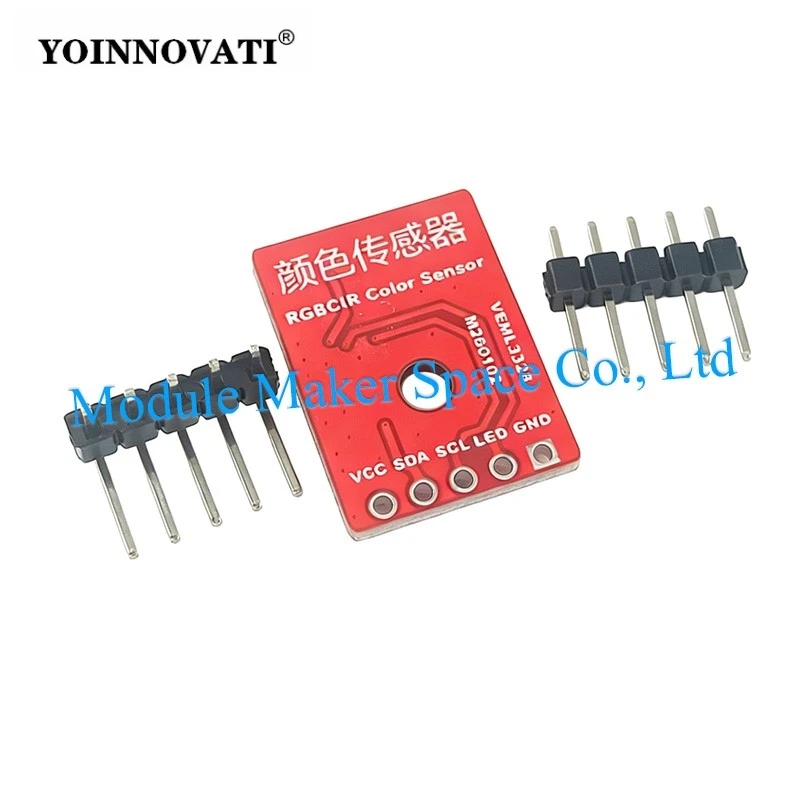 VEML3328 High Precision RGBCIR Color & Ambient Light Sensor Module 5-Channel (RGB, Clear, IR) I²C 16-Bit Output 3.3-5V