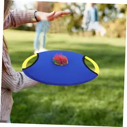 Bouncing Circle Throwing Training Toys Kids Adult Outdoor Interactive Cooperative Games Elastic Paddle Ball Fun Game