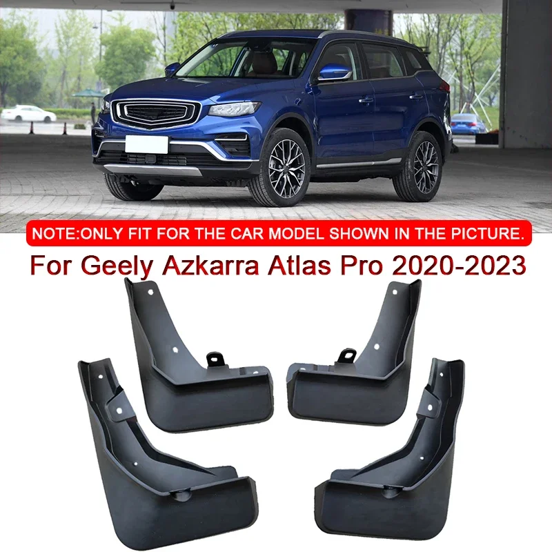 

For Geely Azkarra Atlas Pro 2020-2022 2023 ABS Car Mud Flaps Splash Guard Mudguards MudFlaps Front Rear Fender Auto Accessories