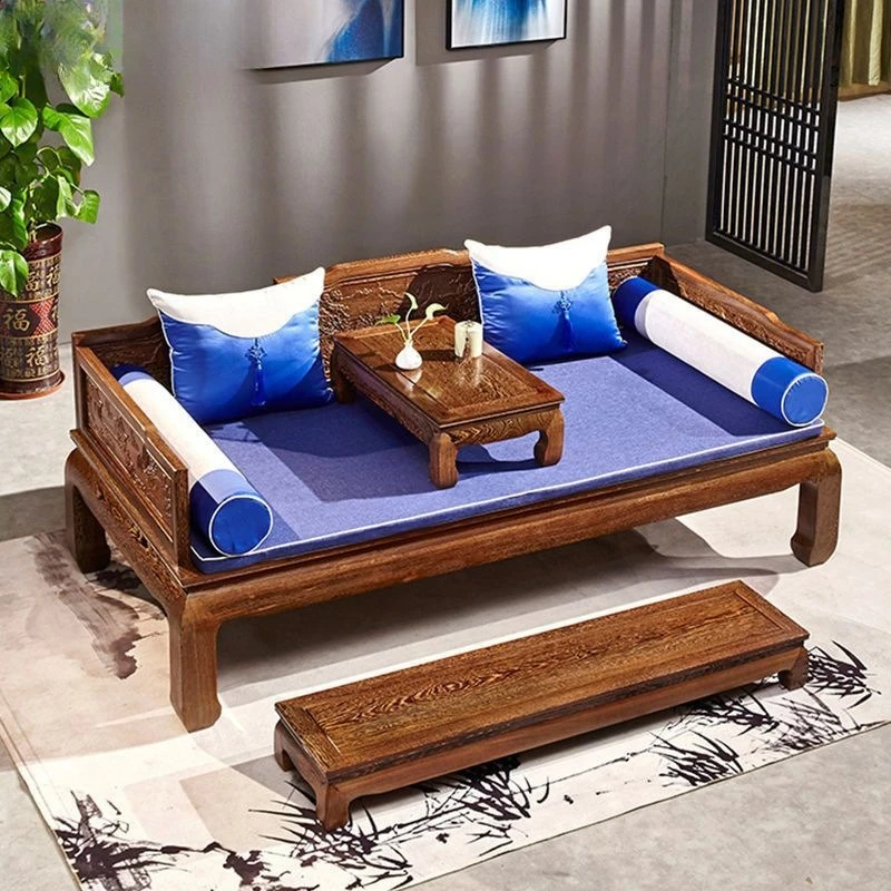 Arhat sofa authentic Arhat bed national standard mahogany bed solid wood mortise sofa