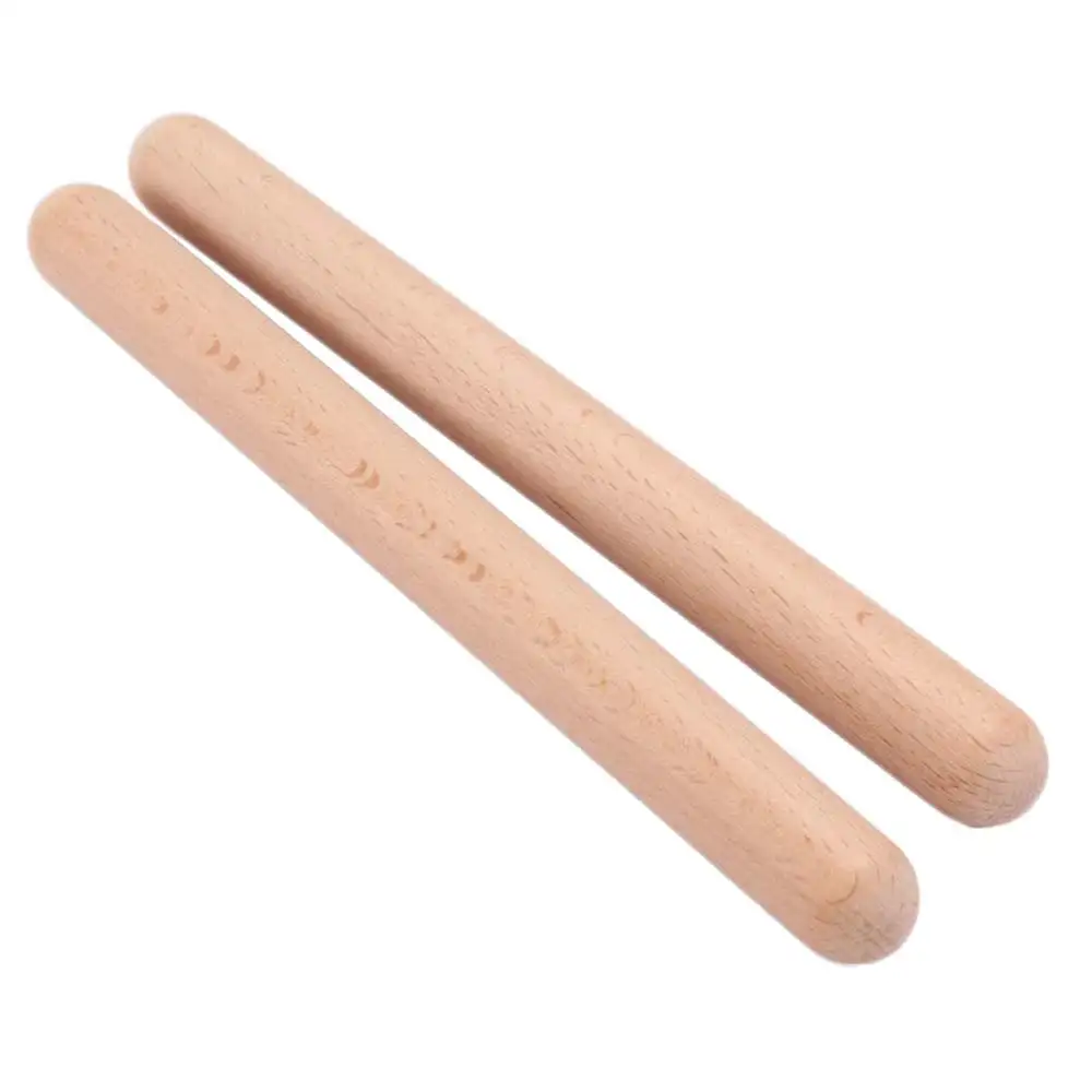Classic  Children Wood Color Wooden Rhythm Learning Drum Sticks Musical  Musical Beating Rhythm Sticks