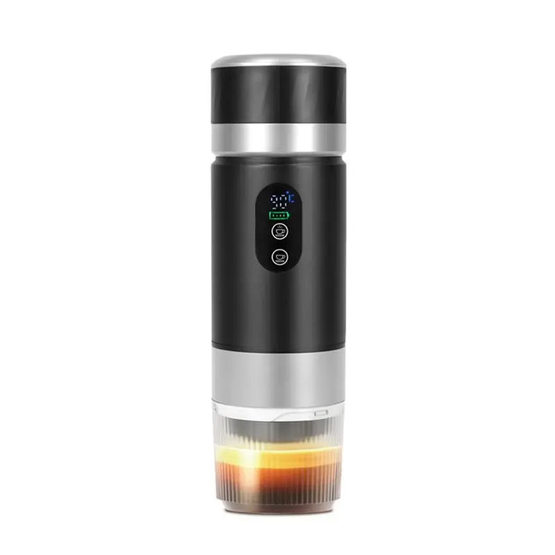 Portable Coffee Machine 80Ml Self-Heating Espresso Maker 20Bar For Travel Office Ground& Capsule Compatibility B-A54Q