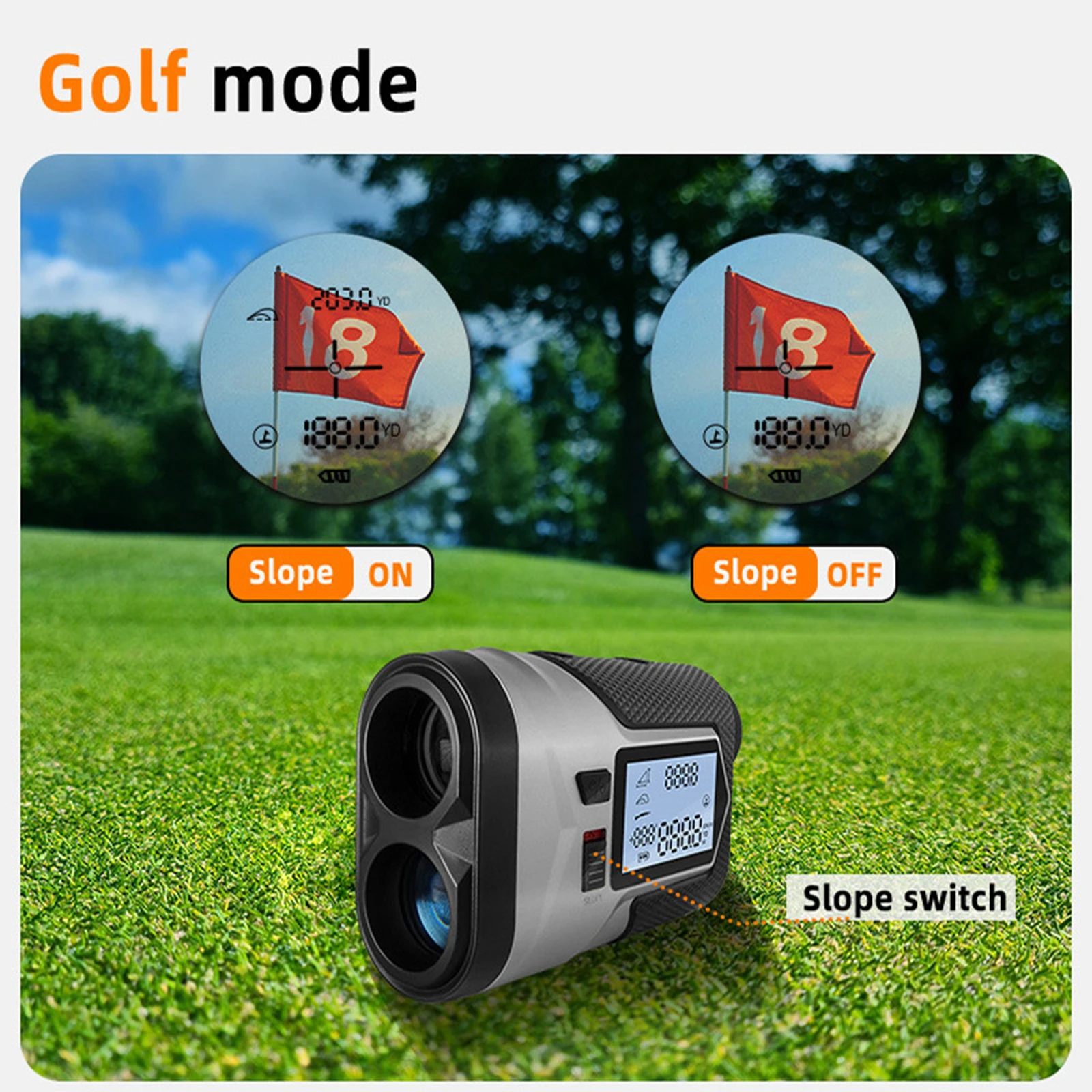 

Golf Rangefinder Telescope Multifunctional Golf Range Finder Laser Measure Distance Meter for Golf Sport, Hunting, Survey