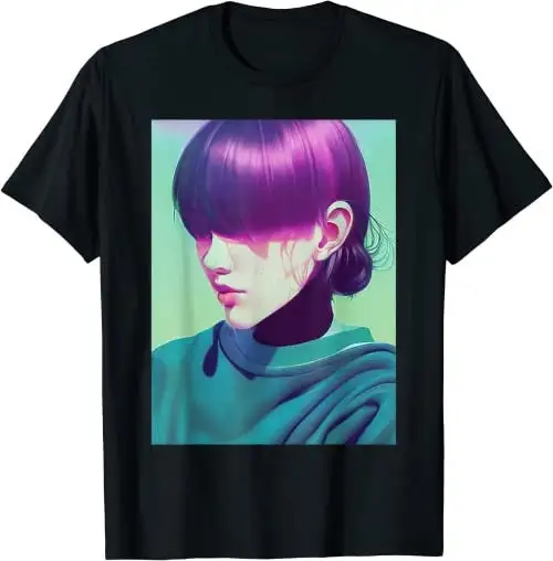 Pastel Goth Retro LoFi Aesthetic Kawaii Anime Girl T Shirt SweaT 27627