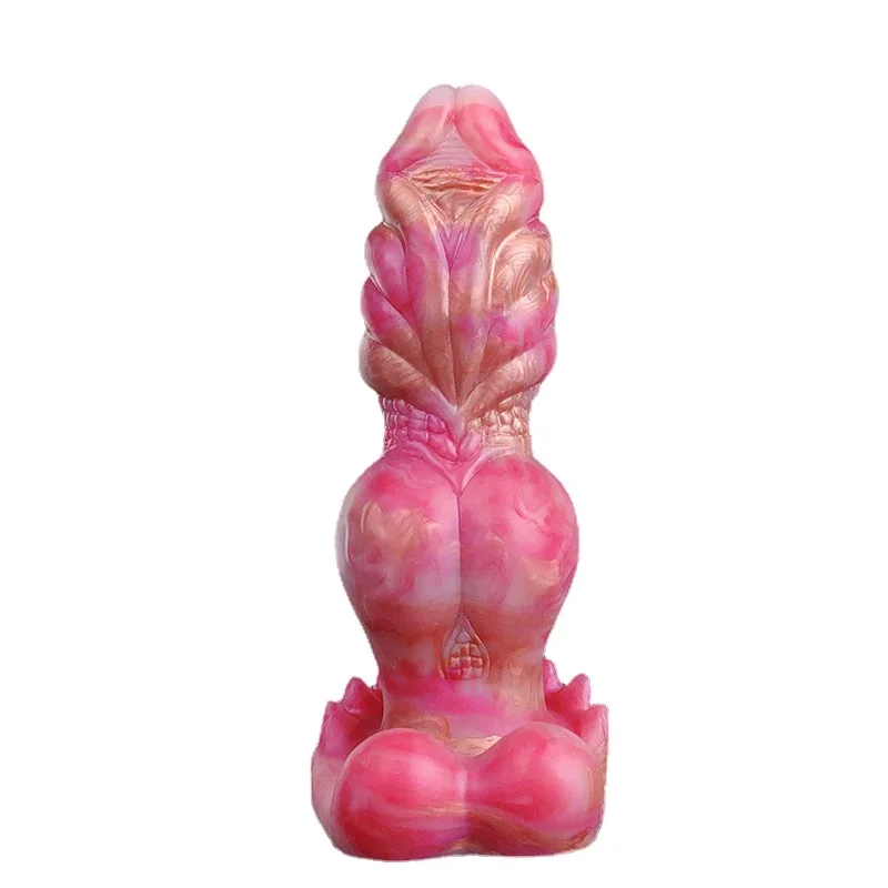 

9 Inch Silicone Alien Wolf Dildo 8CM Thick Knot Anal Plug Realistic Fantasy Dog Penis With Sucker Sex Toy For Women Men