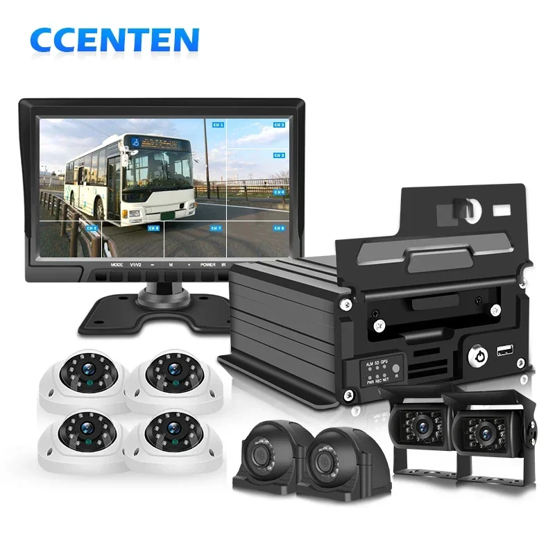

Factory New Product Truck Bus MDVR 10.1 Inch Mirror Monitor 3G 4G GPS 8 Channel HDD DVR Car CCTV Video Surveillance System