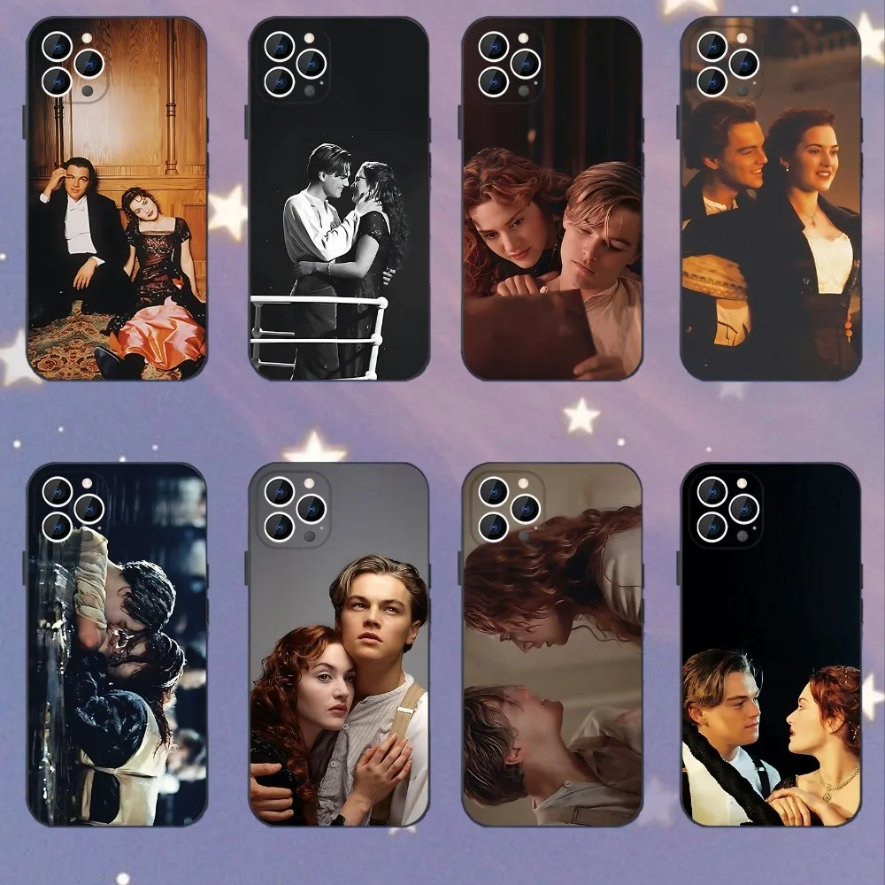 

MOViE T-Titanic Phone Case For iPhone 16,15,14,13,12,11,Mini,Pro,SE,MAX White Matte Shockproof Cover