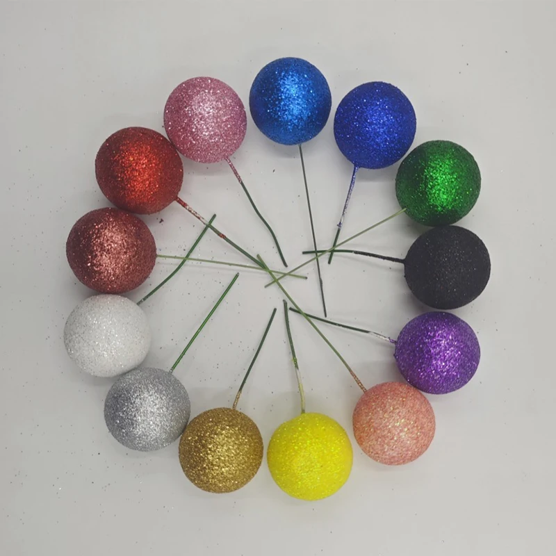 20 قطعة من أغطية كعكة هدية لحفلات الزفاف باللون الذهبي الوردي كرة لامعة لتزيين حفلات عيد الميلاد والحلوى