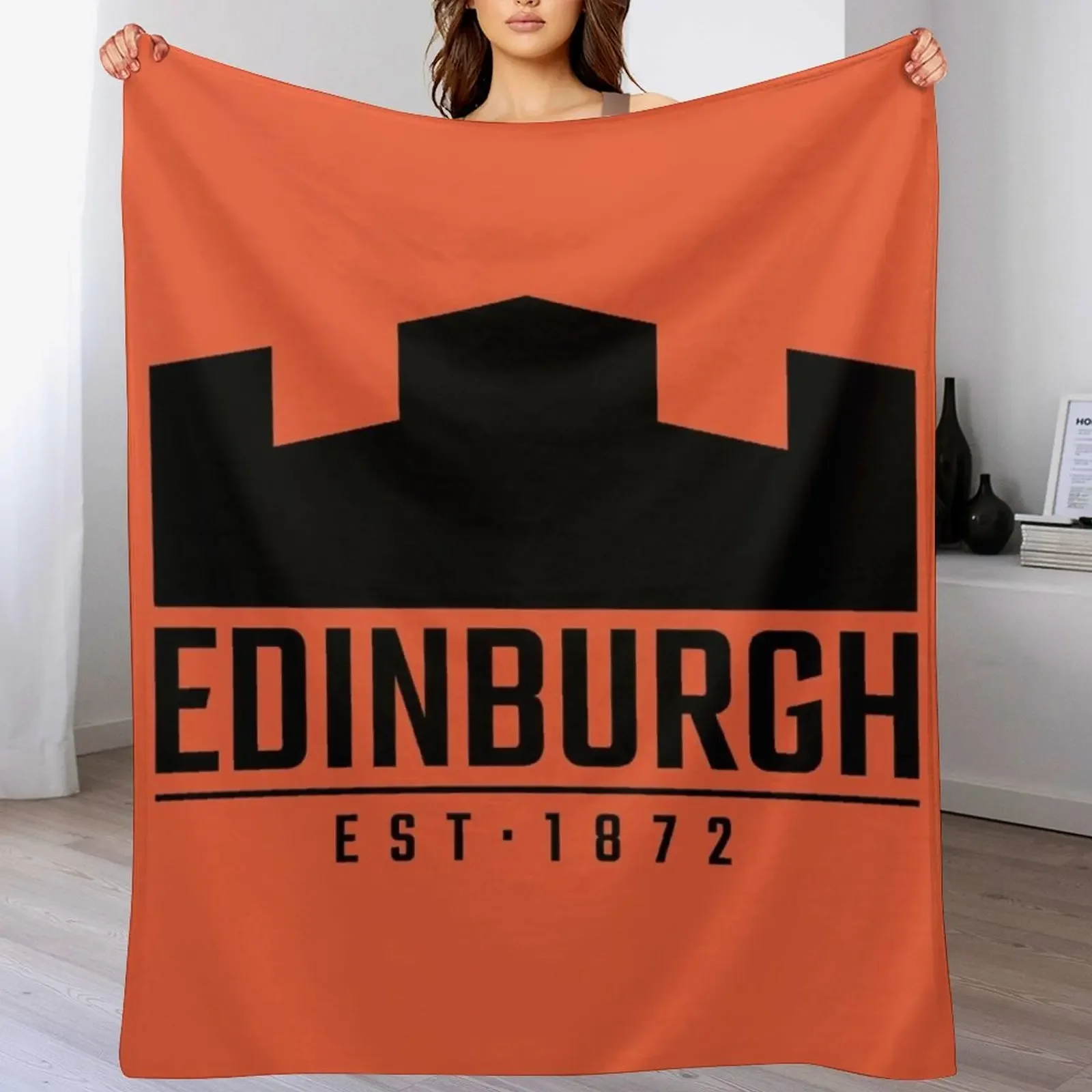 

Edinburgh Rugby Logo Black Throw Blanket Softest christmas gifts decorative Soft Blankets