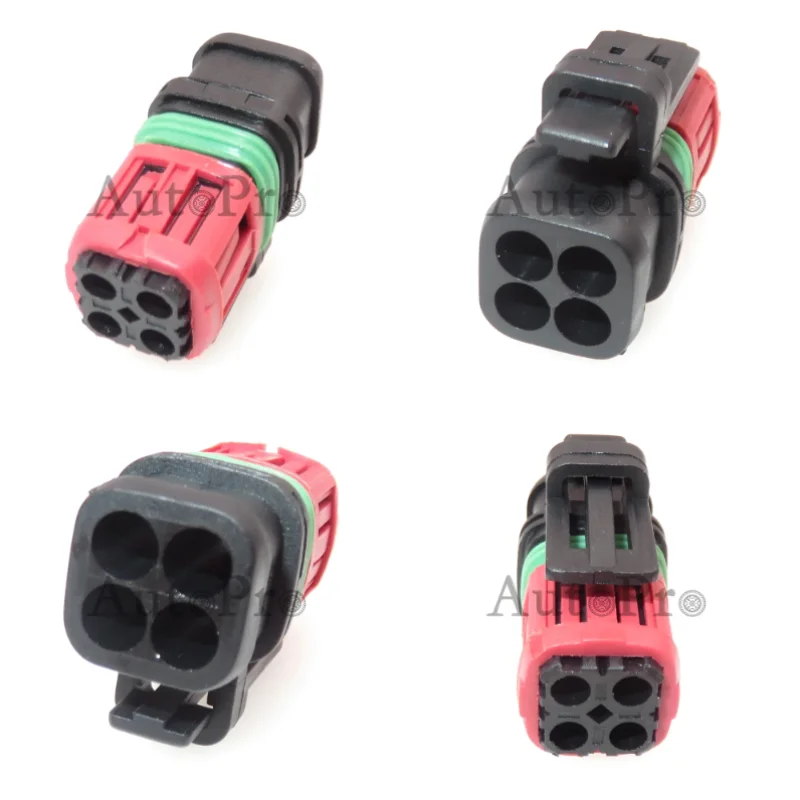 

1 Set 4 Hole 1337352-1 AC Assembly Automobile Fuel Injector Wiring Harness Waterproof Sockets Car Oxygen Sensor Connector