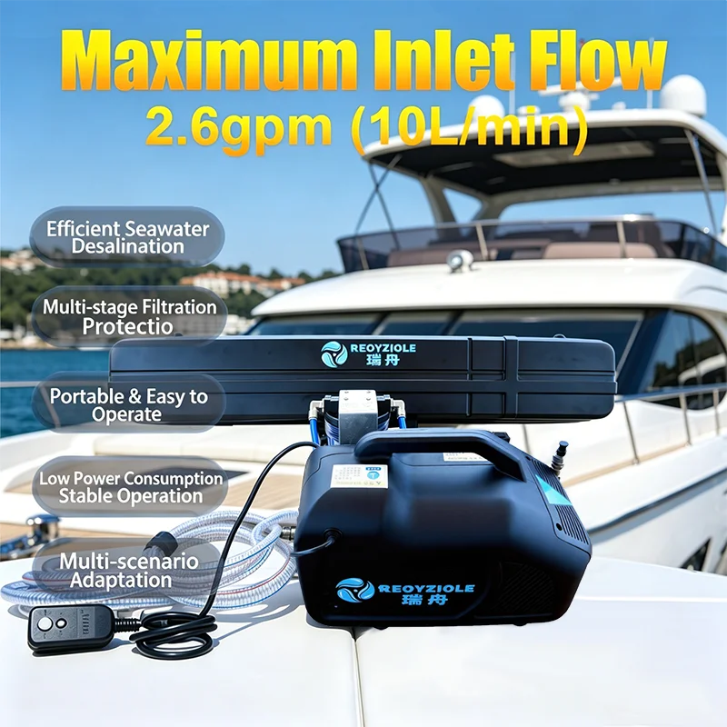 

High Capacity 120L/H Portable Seawater Desalination Purification System Perfect for Boats, Yachts, Islands, Coastal Communities