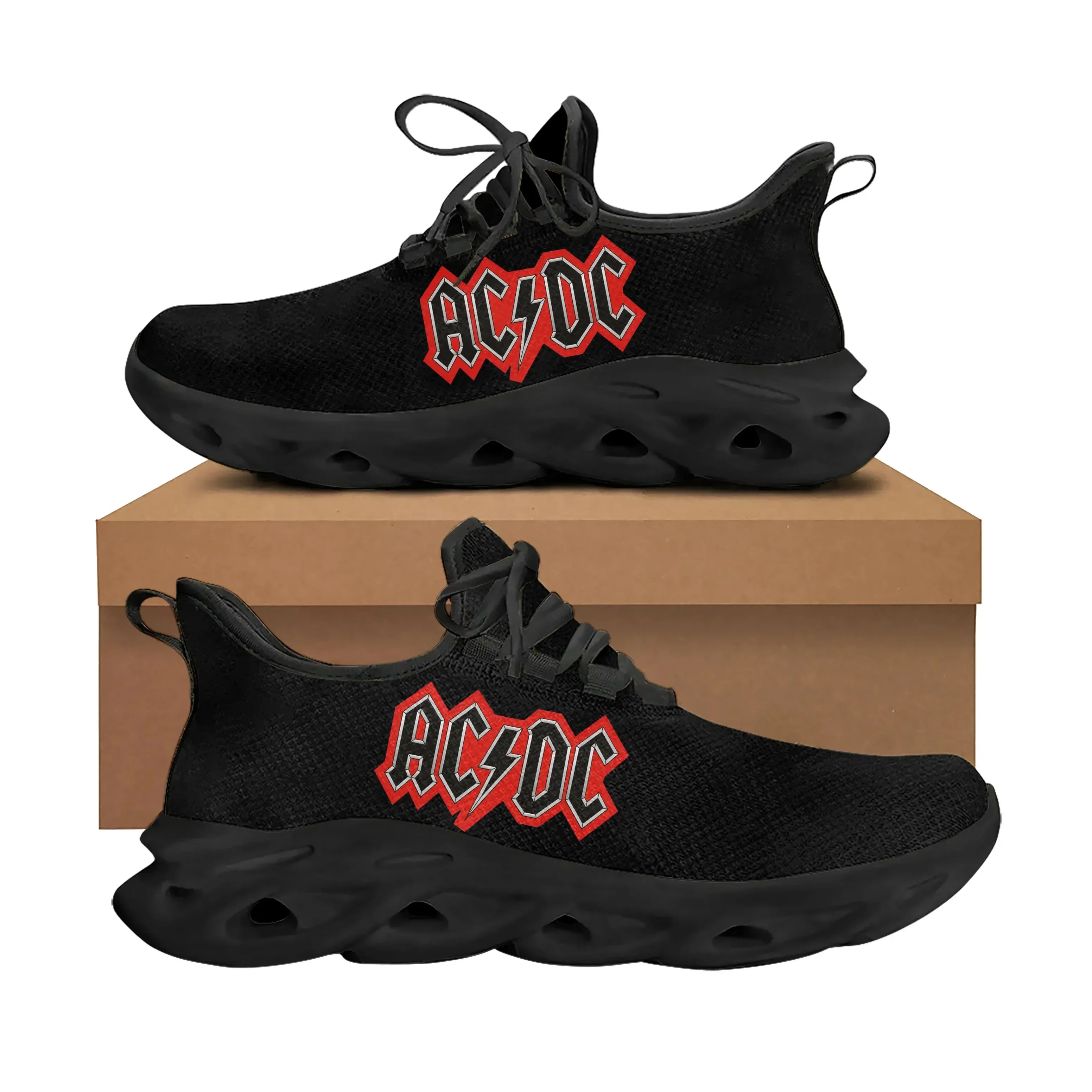 A-AC Rock Band D-DC Flats Sneakers Men Women Sports Running Shoes All Eyez on Me High Quality DIY Sneaker Custom Made Shoe Black - view 4