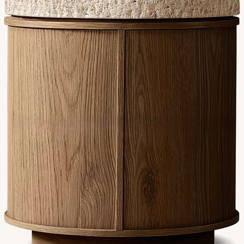 طاولة قهوة فاخرة من الخشب الصلب الأمريكي مصنوعة من الخشب الصلب بالإضافة إلى تصميم سطح المكتب الرخامي وطاولة جانبية لطاولة القهوة المنزلية