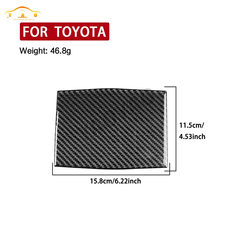 Carbon Fiber For Toyota Corolla 2019 2020 2021 2022 2023 2024 Car Armrest Acceccories Interior Sticker