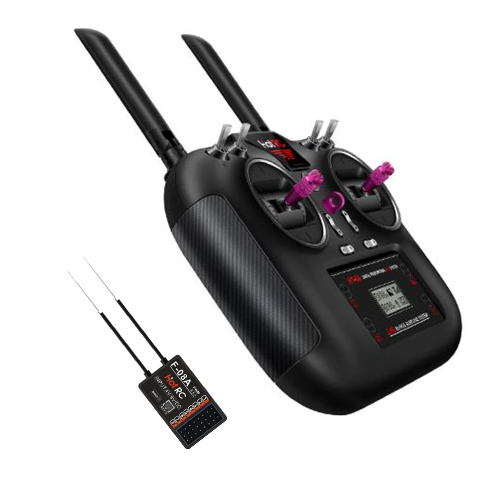 Hotrc HT-8A Transmitter 2.4G 8CH RC  FHSS & 8CH Receiver With Box For FPV toy Rc Airplane Rc Car Rc Boat