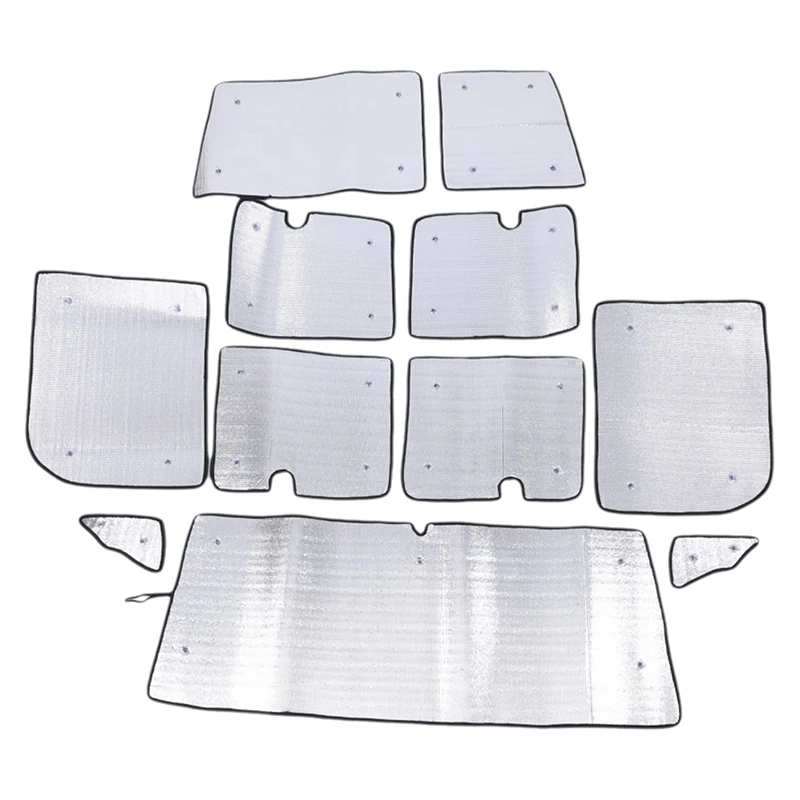 Complete Window Heat Shield For Toyota Land Cruiser LC71 2007-2024 VDJ71 GDJ71 Aluminium Foil Insulation Sun Visor Set