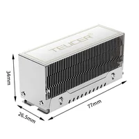 TEUCER M2-10 Dual Heat Pipe Heatsink M.2 2280 NVMe SSD Cooler with Thermal Pad Computer Accessories 6