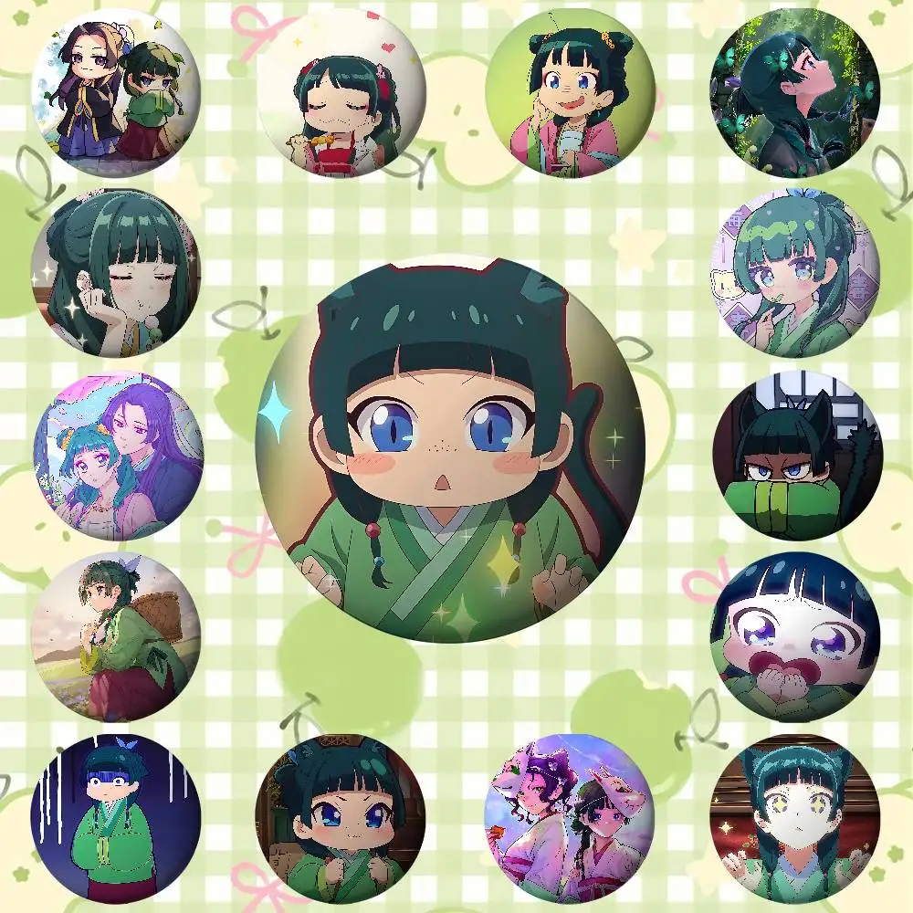 

The A-Apothecary Diaries M-Maomao Badges Round Brooch Cute Cartoon Idol Cosplay Badges DIY Clothing Accessories Jewelry Pins