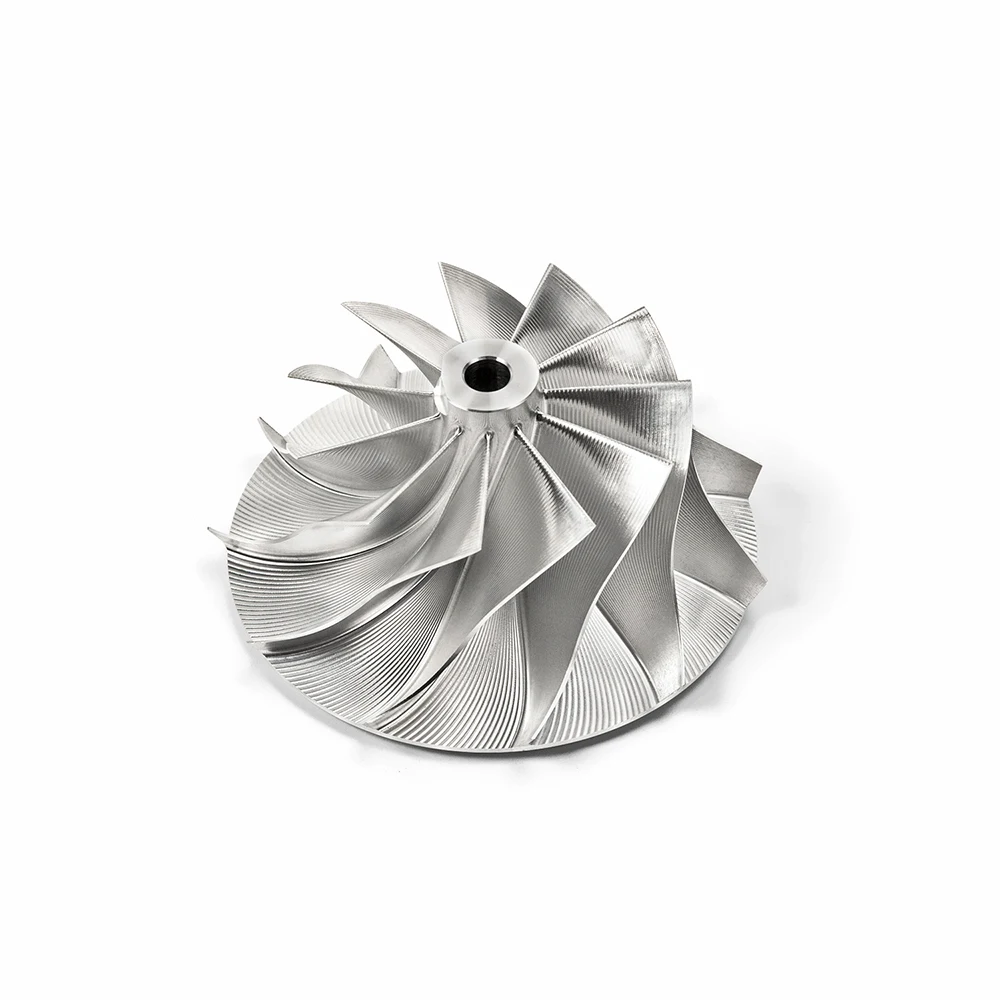 

TBO Billet ForgedCompressor WheelBillet 53x71mm 11+0Reverse Rotation 5-AXIS CNC 230-GT119-2