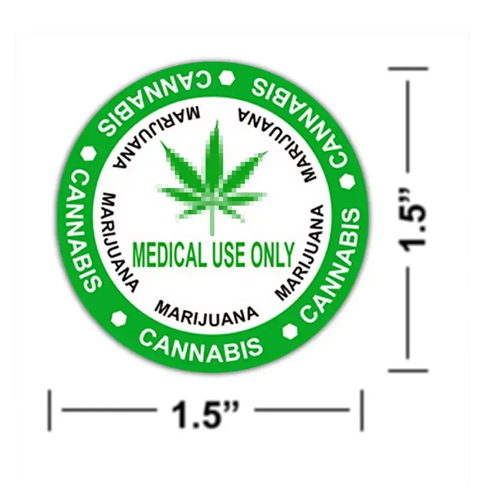 New Trend 1.5 Inch 500 PCs/Roll Warning Stickers Adhesive Labels Medical Warning Label  for Warning and Indication Safety