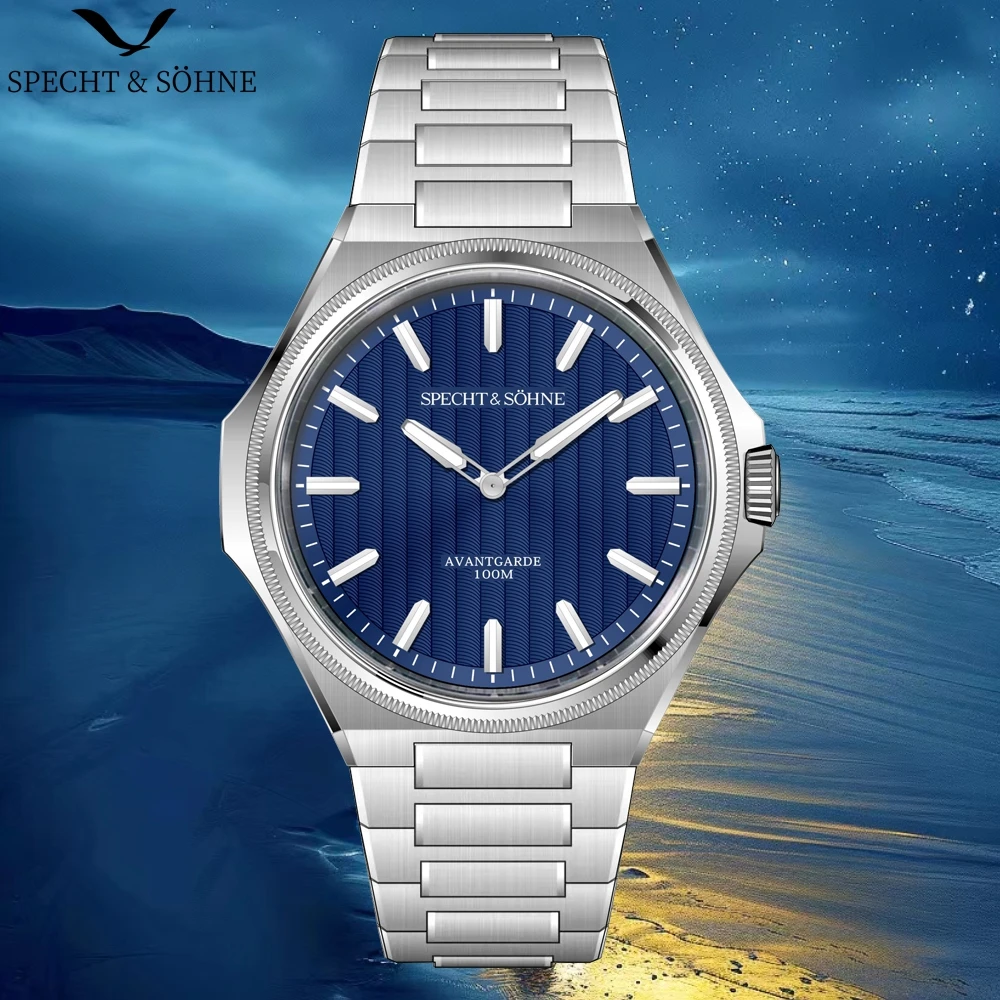 ساعة رجالية أنيقة فاخرة من الفولاذ المقاوم للصدأ ساعة كوارتز Randa Movt رقيقة جدا مقاومة للماء