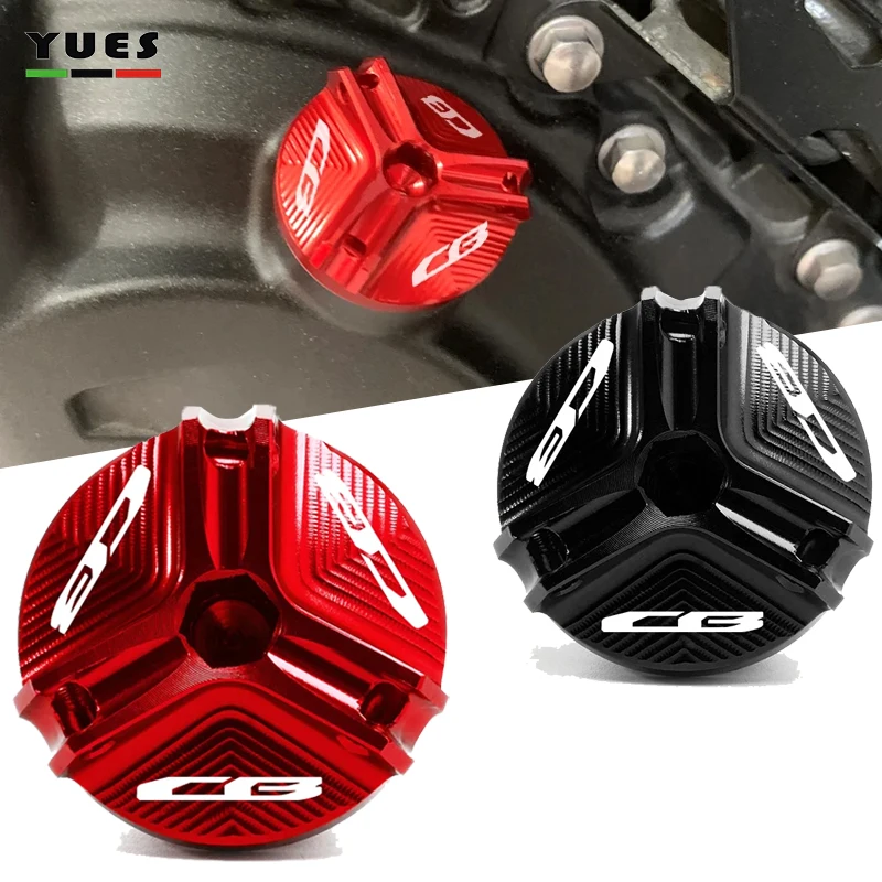 

For Honda CB 1000R CB1000RR CB650R CB 650R 300F CB500F CB500X CB600F CB650F 900F CB1100 HORNET engine oil cover bolt screw cover