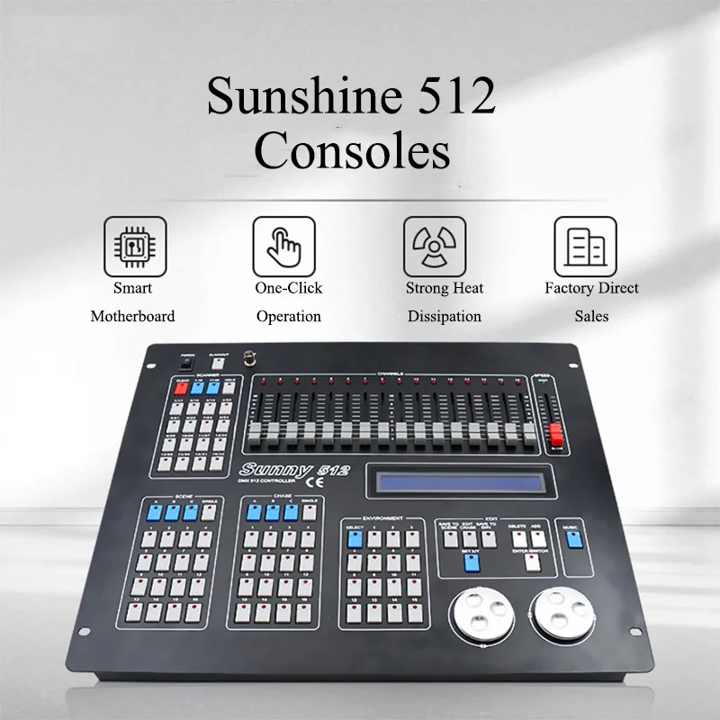 

Factory Price 512 Channels Dmx 512 Controller LED Dimmer Console Stage Lights Console DMX Controller for DJ Disco Stage Lighting