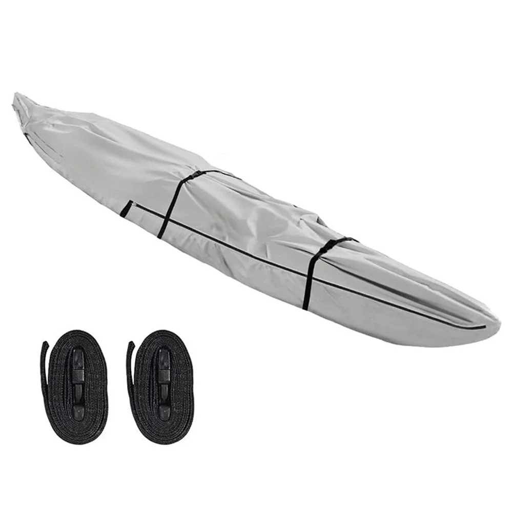 

For Canoe Dustproof Canoe Cover Water Sports 10ft 3.1*0.7m Full Coverage Fishing Boat Cover Silver-Coated Fabric