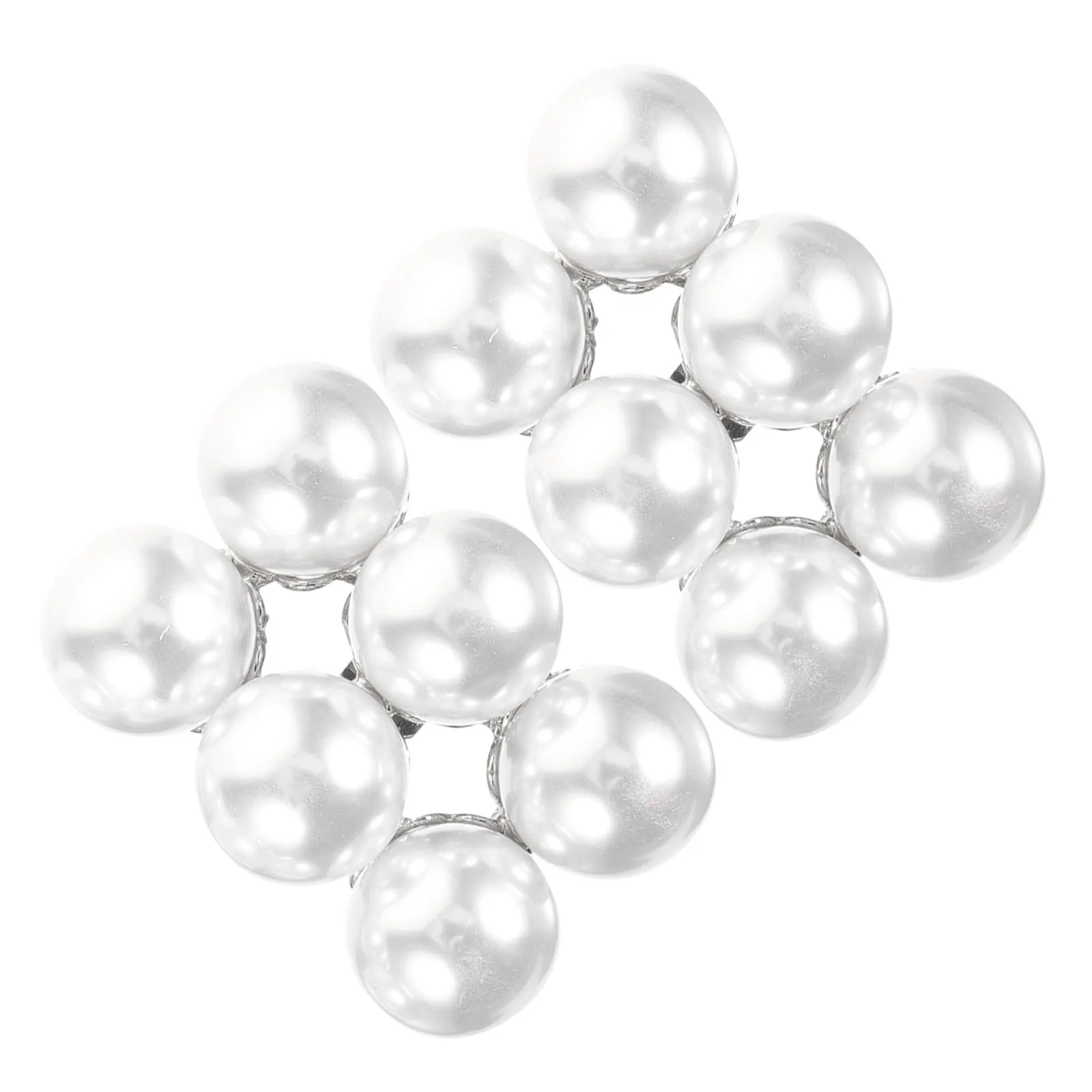 

Pearl Buckle Clips Decorative Accessories for Pumps Heels Bridal Wedding 6 Pearls Gold Removable Shoe Embellishments Sandals