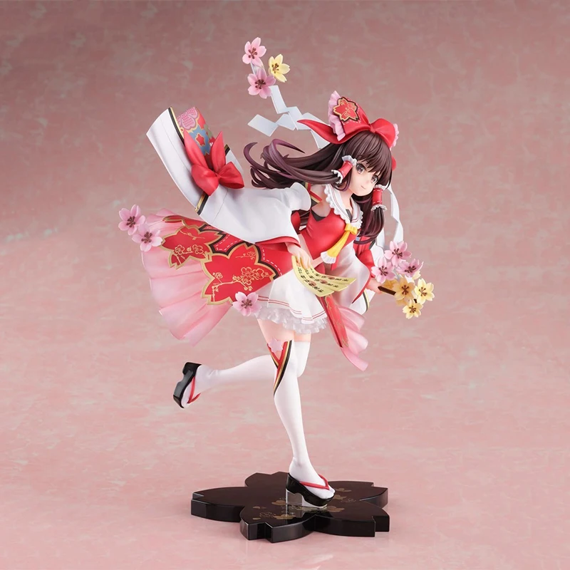 Genuine Original F:NEX Oriental Project Hakurei Reimu Action Anime Figure Collectible Model Dolls Statuette Ornament Toy Gifts