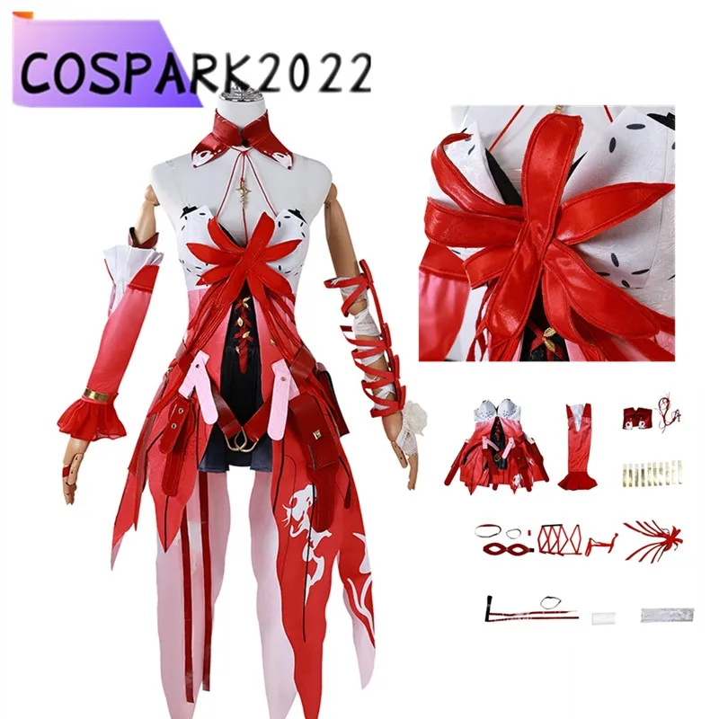 

Adult Froaro Cosplay Costume Wuthering Anime Fantasia Waves Women Dress Eyemask Headband Outfits Halloween Carnival Party Suit