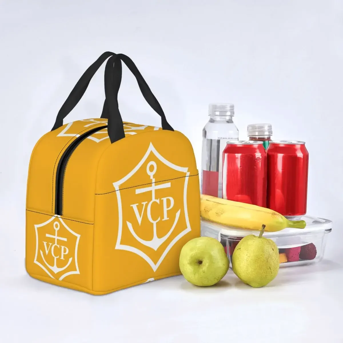 VCP Champagne Clicquots Insulated Lunch Bags for Outdoor Picnic Leakproof Cooler Thermal Lunch Box Women Kids