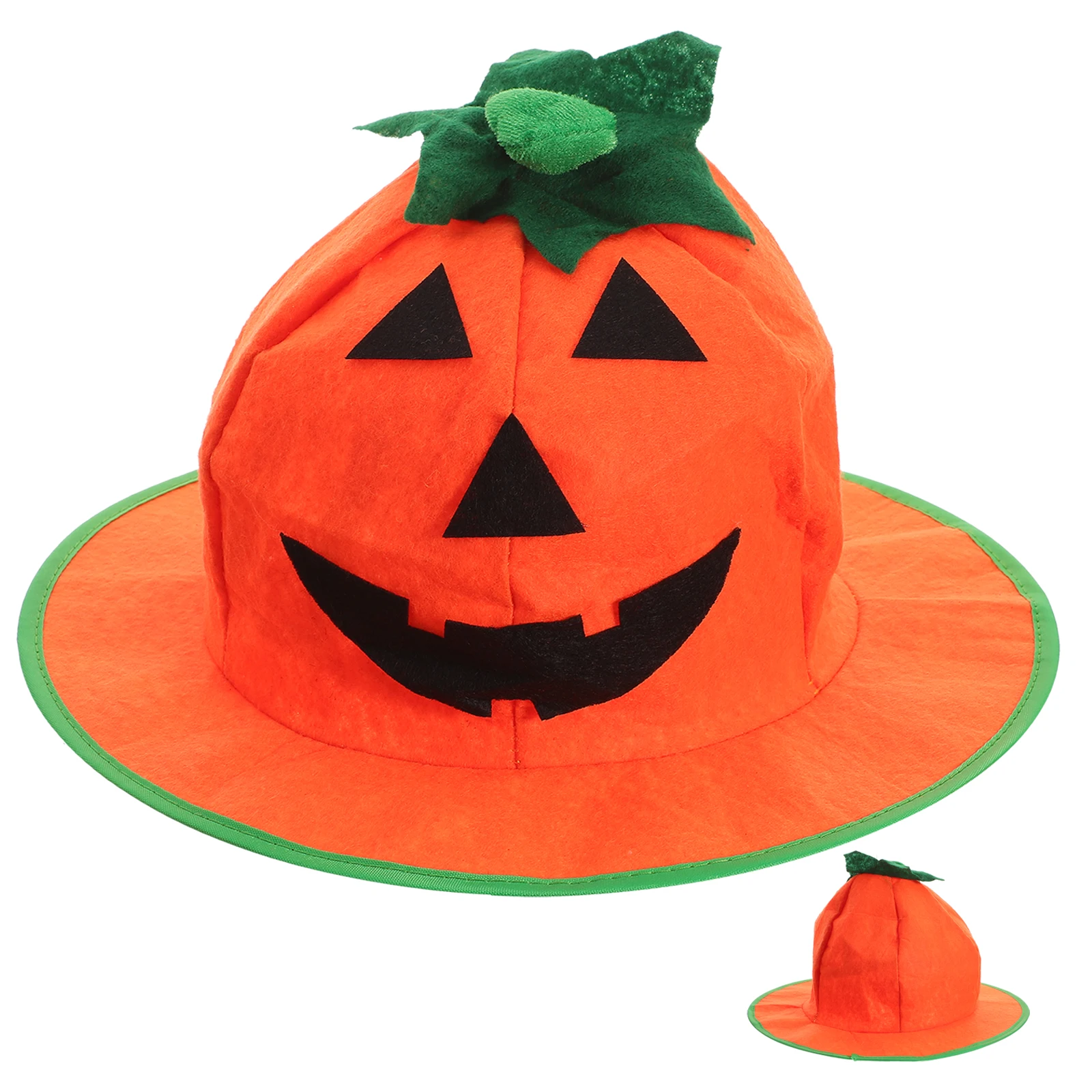 

Cosplay Pumpkin Hat Props Party Hats Stage Performance Make up Velvet Halloween Cap