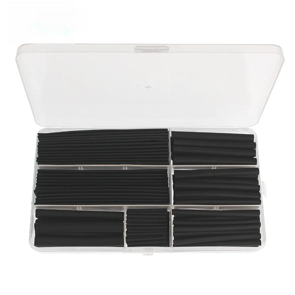 150pcs 2:1 Heat Shrink Tube Kit Thermoresistant Tubing Heat Shrink Wire Wrapping Electrical Connection Cable Insulation Sleeves