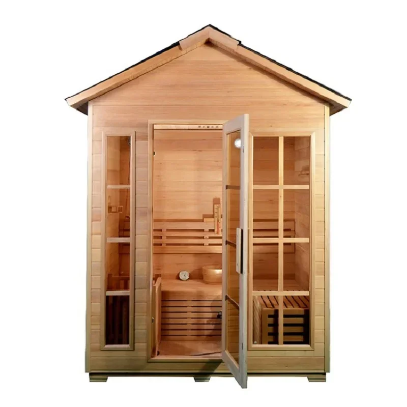 Canadian Hemlock Finnish Solid Cedar Outdoor Sauna